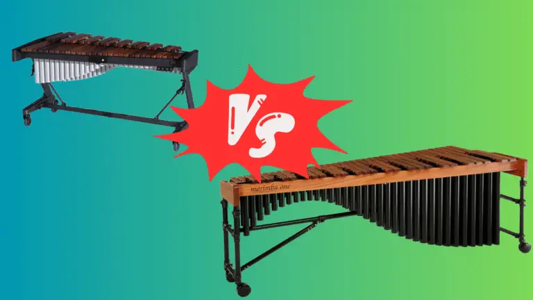 xylophone and marimba side-by-side